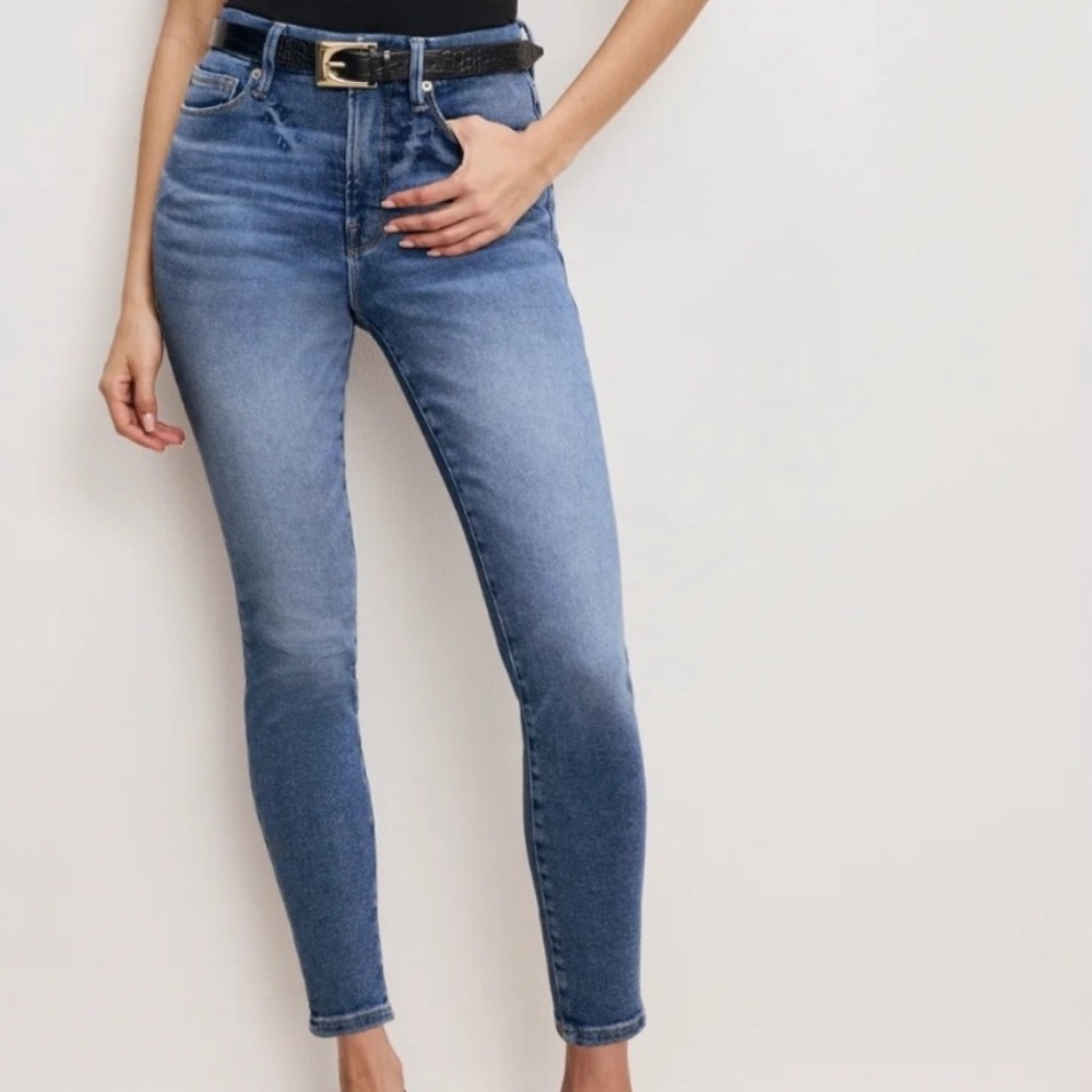 Good American Good Waist High Rise Skinny Jeans
